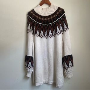 Free People Scotland Sweater Dress Sz M